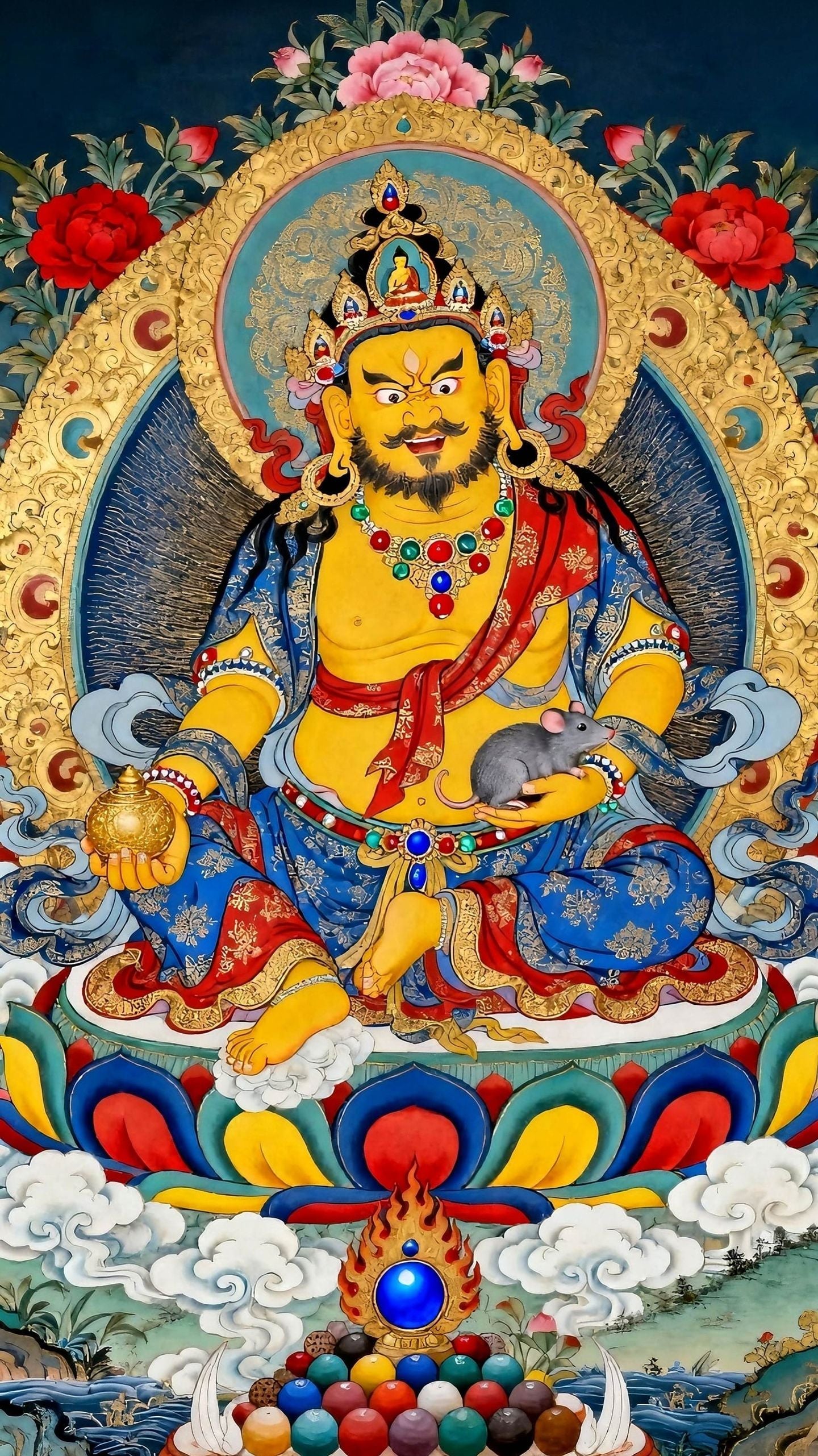 Yellow Jambhala — The Bodhisattva of Wealth and Generosity